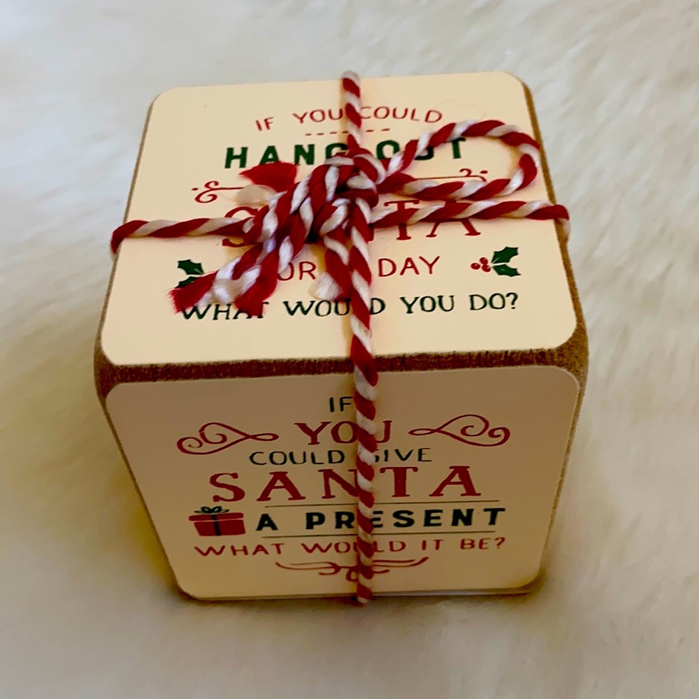 Christmas questions conversation block.